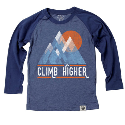 Boys' Climb Higher Raglan Tee by Wes and Willy - The Boy's Store
