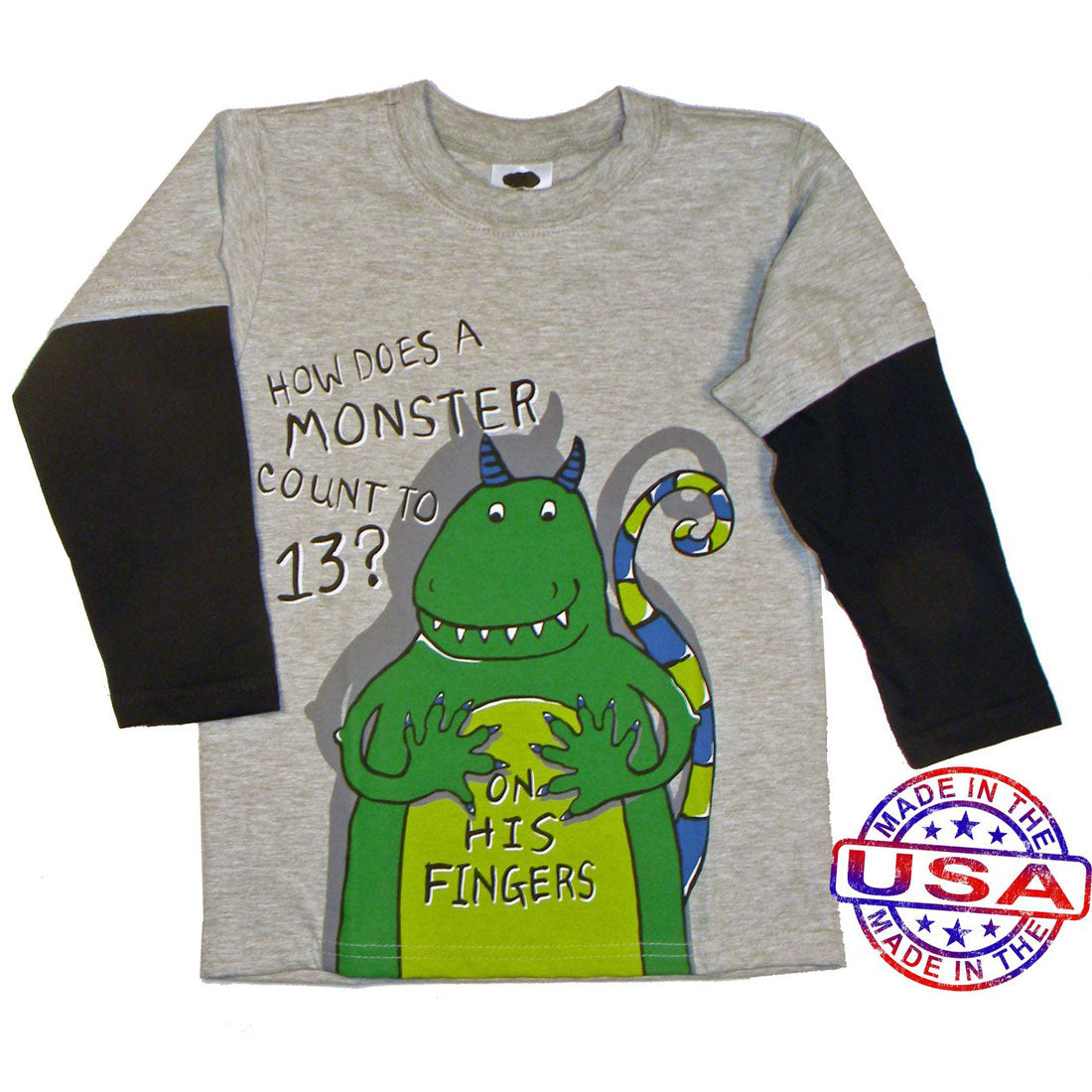 Boys' Counting Monster Two in One Shirt by Mulberribush
