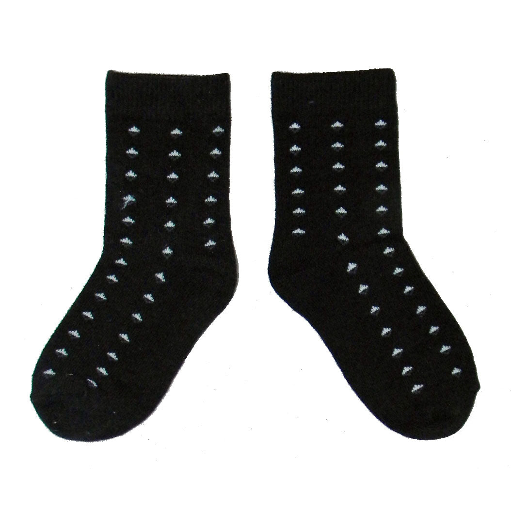 Boys Diamond Print Crew Socks by Jefferies Socks