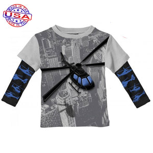 Boys' Helicopter Twofer by City Threads