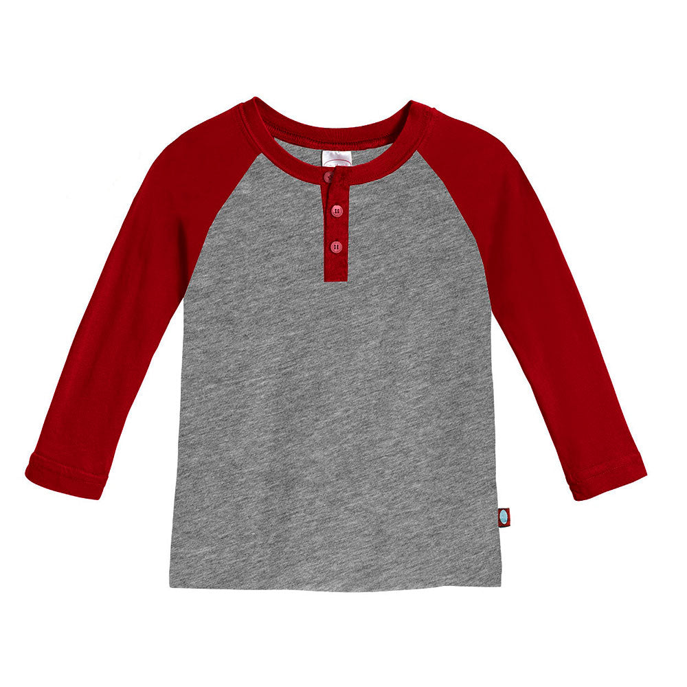 Boys Colorblock Raglan Henley by City Threads