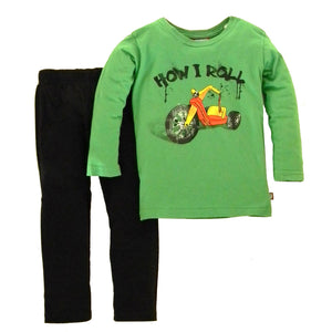 Boys' How I Roll Pant and Shirt Set by City Threads
