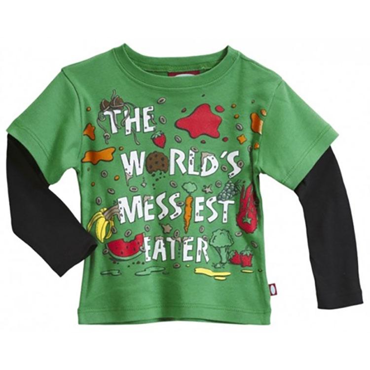 Boys' "World's Messiest Eater " Two in One Shirt by City Threads - The Boy's Store