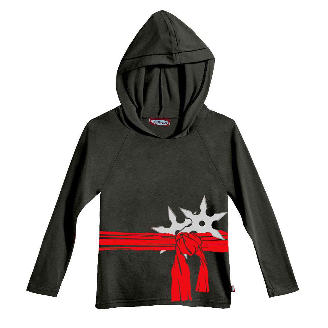 Boys' Ninja Hooded Shirt by City Threads