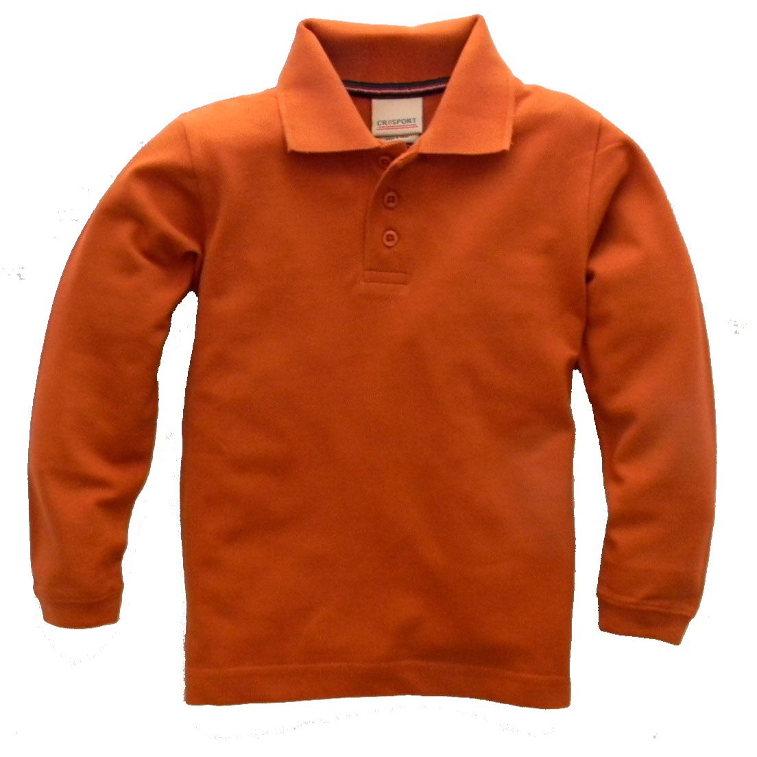Boys' Long Sleeve Pique Polo Shirt by CR Sport