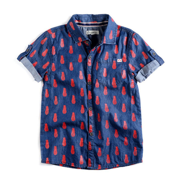 Boys Pineapple Pattern Shirt by Appaman