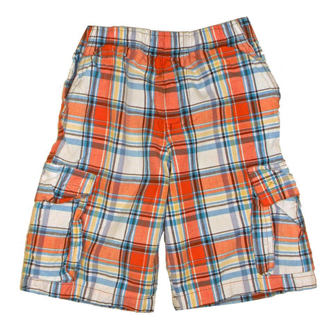 Boys' Plaid Cargo Shorts by Mulberribush