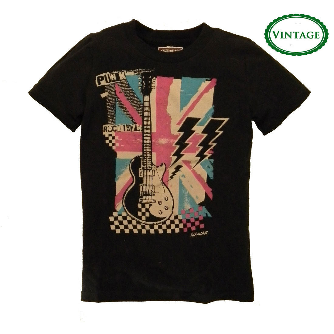 Boys Vintage Punk Rock Shirt by Neptune Zoo