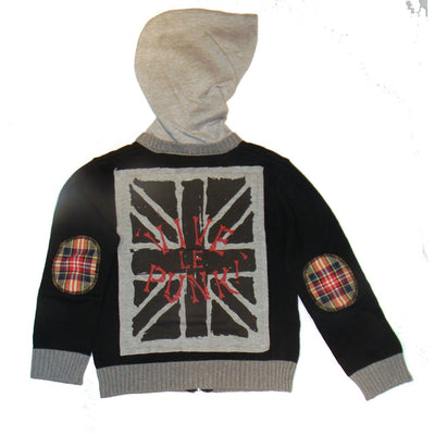 Boys' Punk Argyle Sweater with Tartan Patches by Monster Republic - The Boy's Store