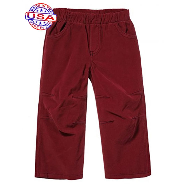 Boys Red Corduroy Pants