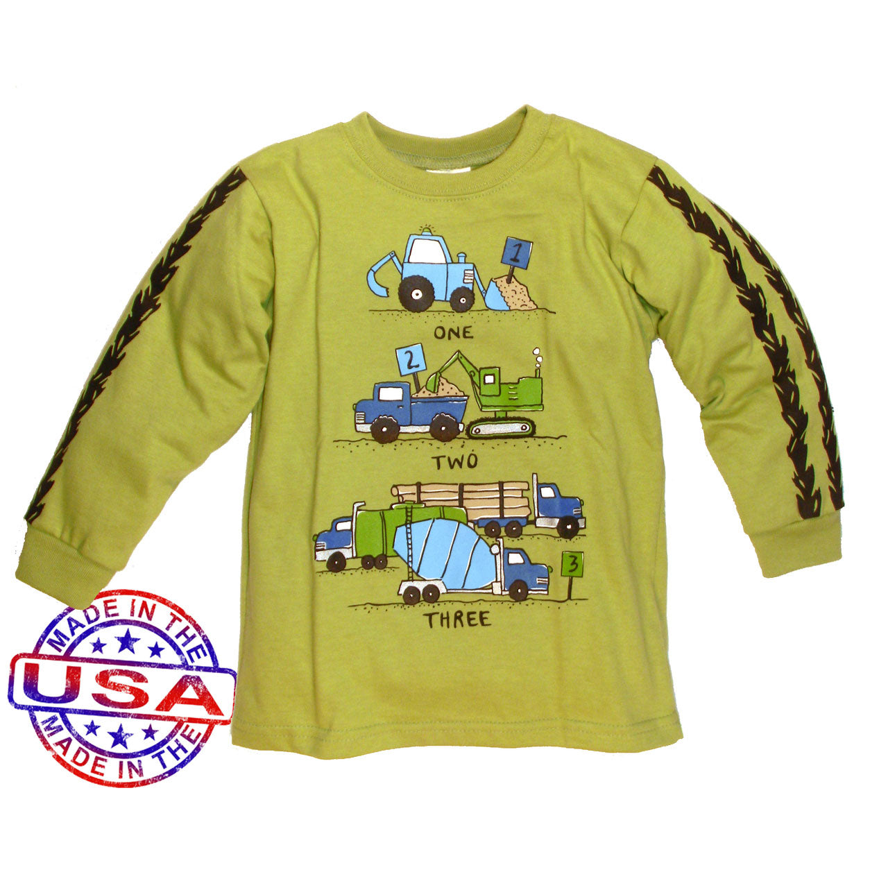 Boys' One Two Three Trucks Shirt by Mulberribush