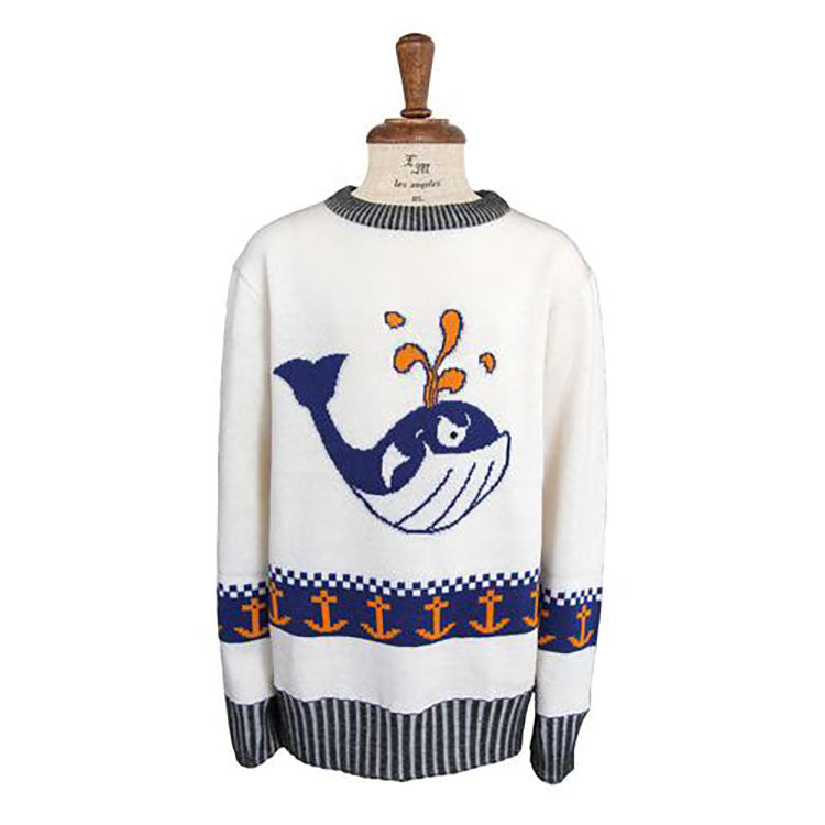 Boys' Whale Sweater by La Miniatura