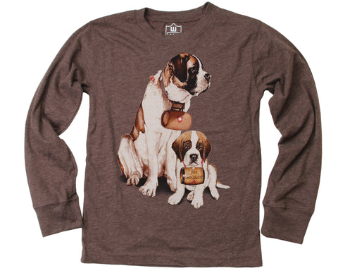 Boys Saint Bernard T-Shirt by Wes and Willy