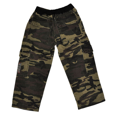 Boys' Camouflage Twill Cargo Pants by Monster Republic