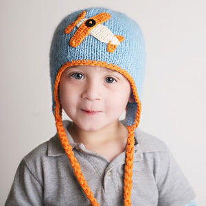 Little Boys Sky Rider Beanie Hat by Huggalugs