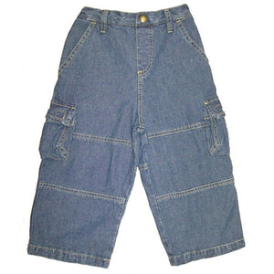 Little Boys Denim Cargo Pants by Mulberribush