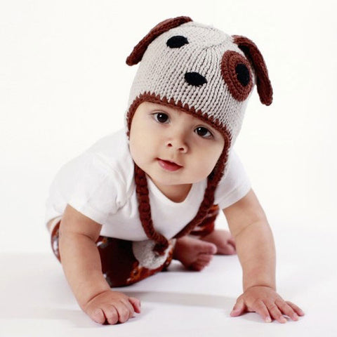 Little Boys Dog Beanie Hat by Huggalugs