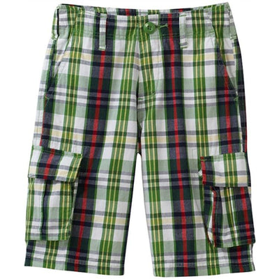 Boys Plaid Cargo Shorts by Wes and Willy - The Boy's Store