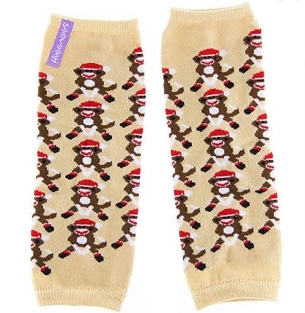 Little Boys Holiday Monkey Legwarmers by Huggalugs