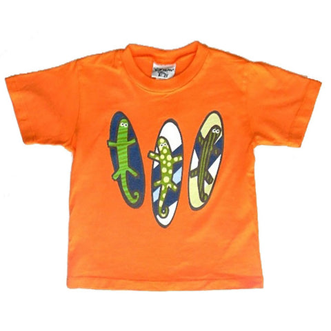Little Boys Surfing Lizard Shirt by Flap Happy