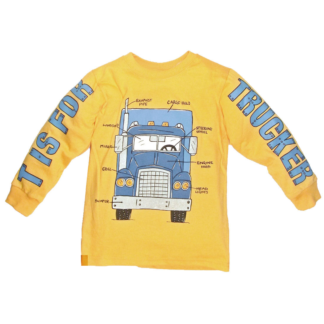 Little Boys' T is for Trucker Shirt by Mulberribush
