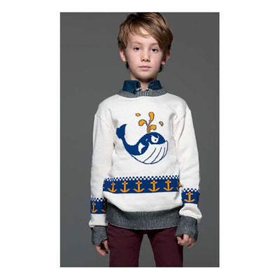 Boys' Whale Sweater by La Miniatura