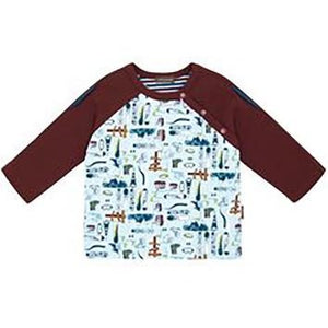 Little Boys' Altitude Raglan Sleeve Shirt by Rabbit Moon - The Boy's Store