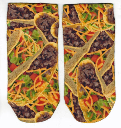 Boys Tacos No-Show Socks by Sublime Designs - The Boy's Store