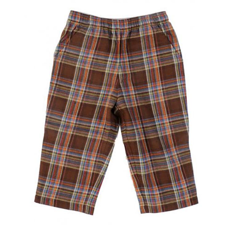 Boys' Window Pane Plaid Flannel Pants by Mulberribush - The Boy's Store