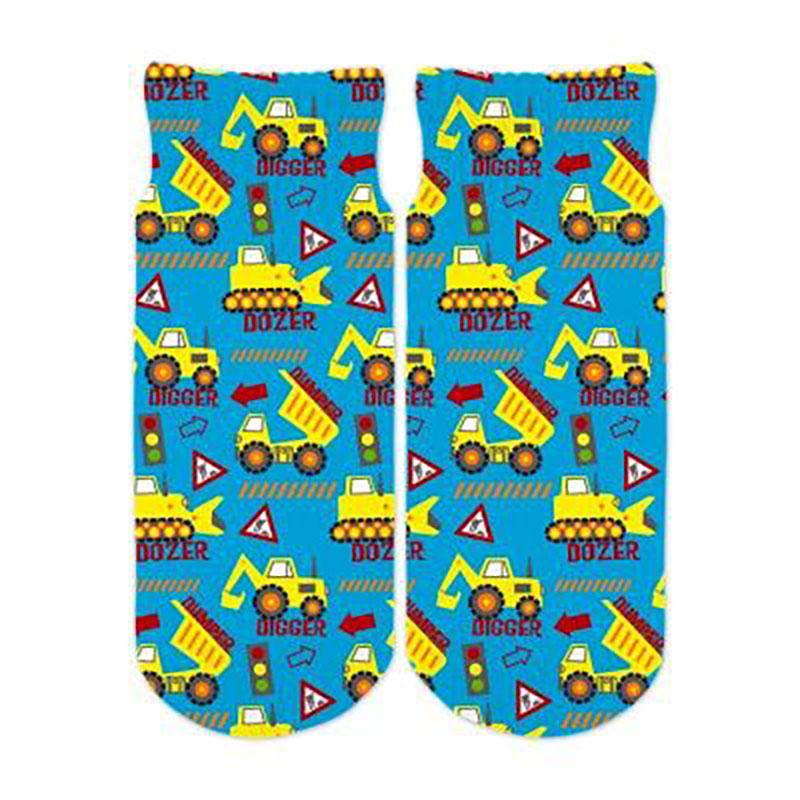 Little Boys Construction Ankle Socks by Sublime Designs - The Boy's Store