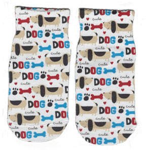 Little Boys Cute Dog Ankle Socks by Sublime Designs - The Boy's Store