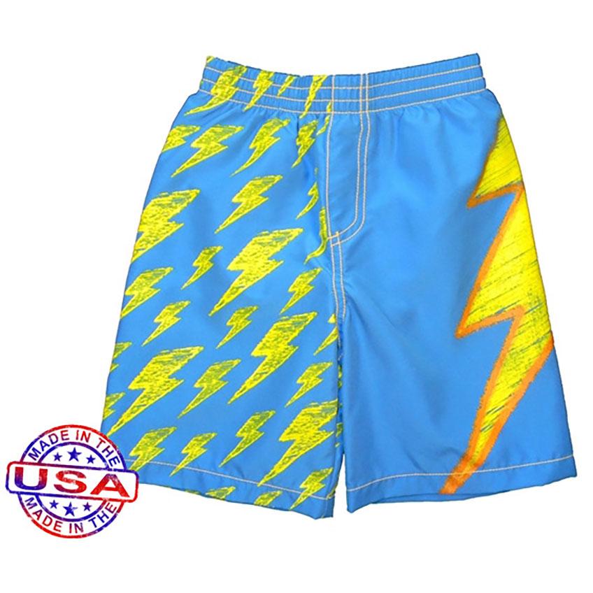 Boys' Lots O'Bolts Swim Shorts by City Threads - The Boy's Store