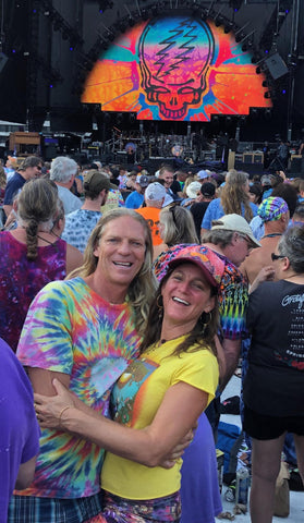 Oceania and Drew at a Grateful Dead concert
