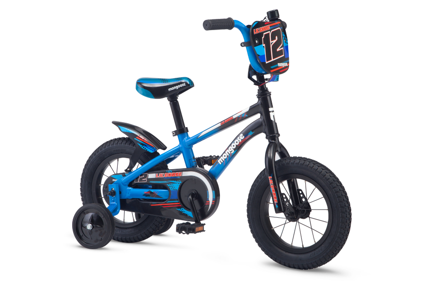 mongoose bike with training wheels