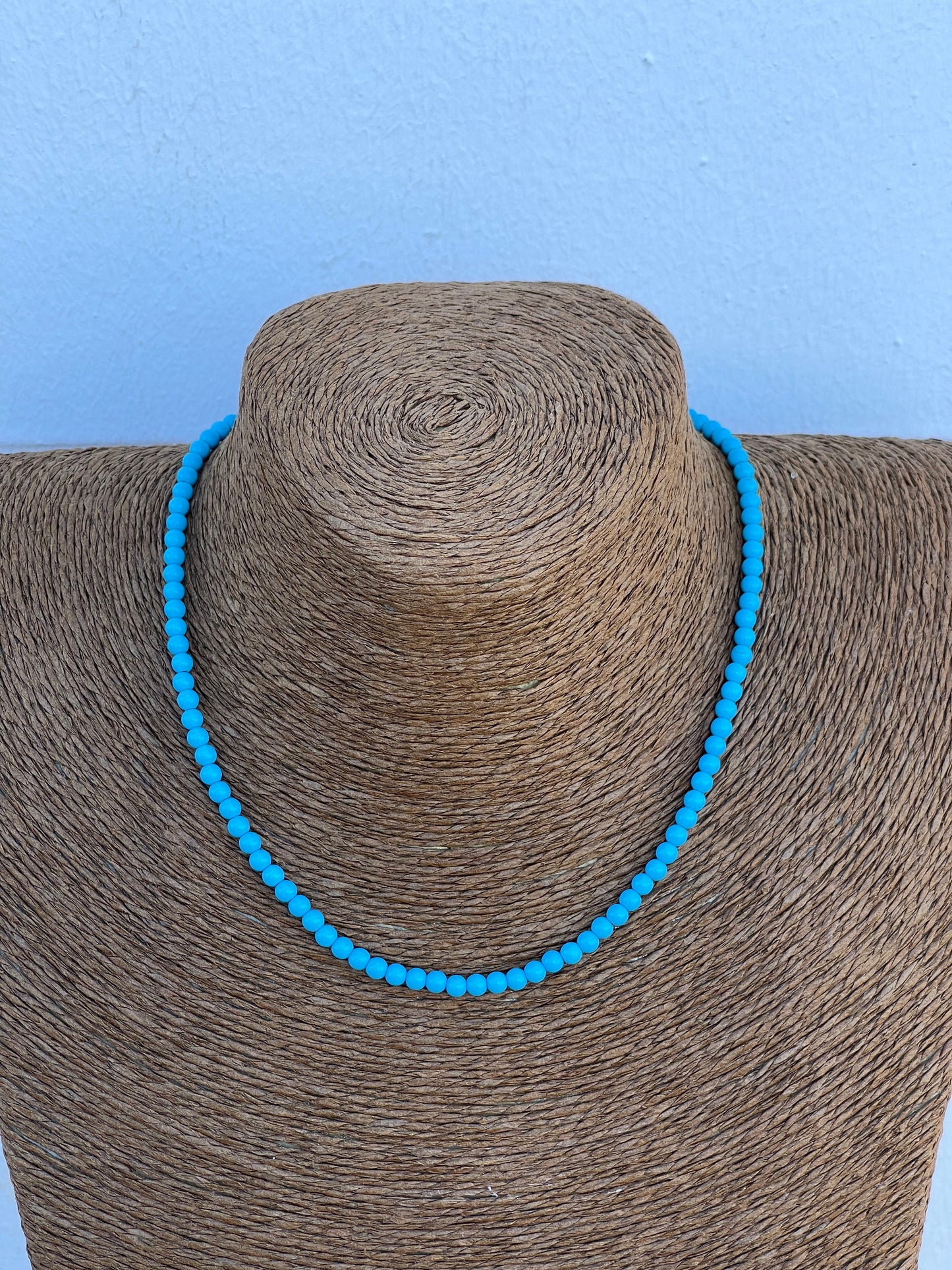 Blue Pearl Choker Necklace