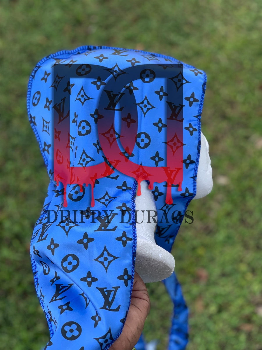 Blue Louis Vuitton Durag