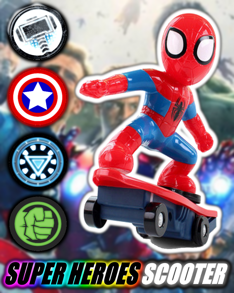 Innovative Super Heroes Scooter Toys 