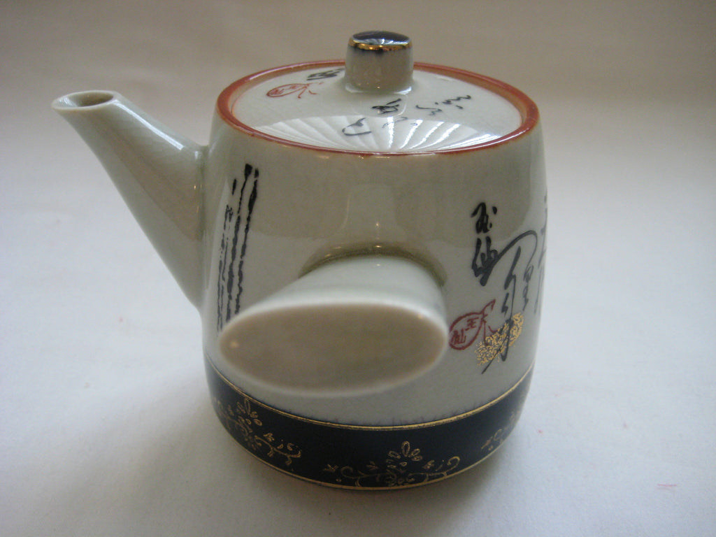 vintage   vintage painted style tea wit Set Yaki Oribe Japanese  hand ireland beautifully Tea cups northern