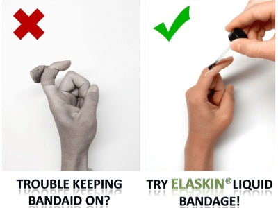 ElaSkin Liquid Bandage vs BandAid