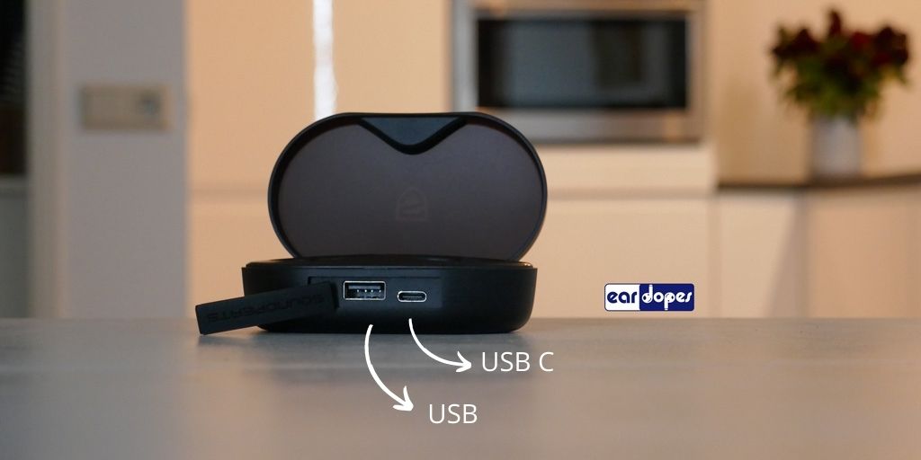 SoundPEATS TrueShift2 USB charging 3000 mah