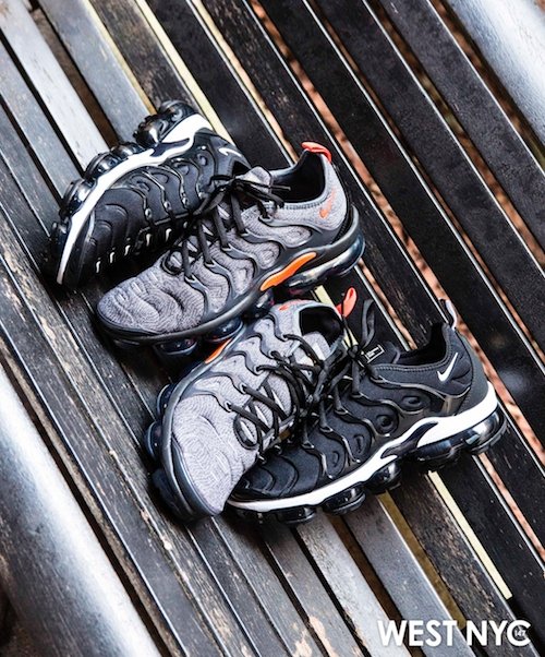 nike vapormax plus grey and orange