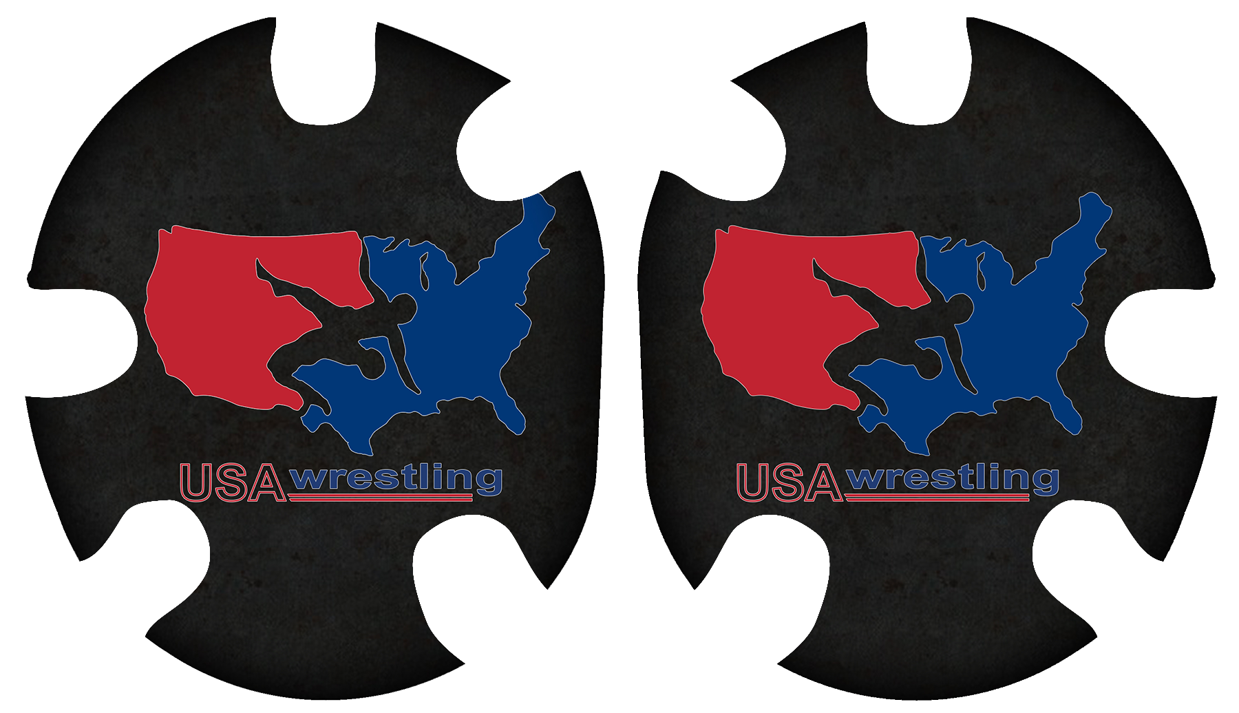 Wrestling Headgear with USA and Eagles Flag delcas