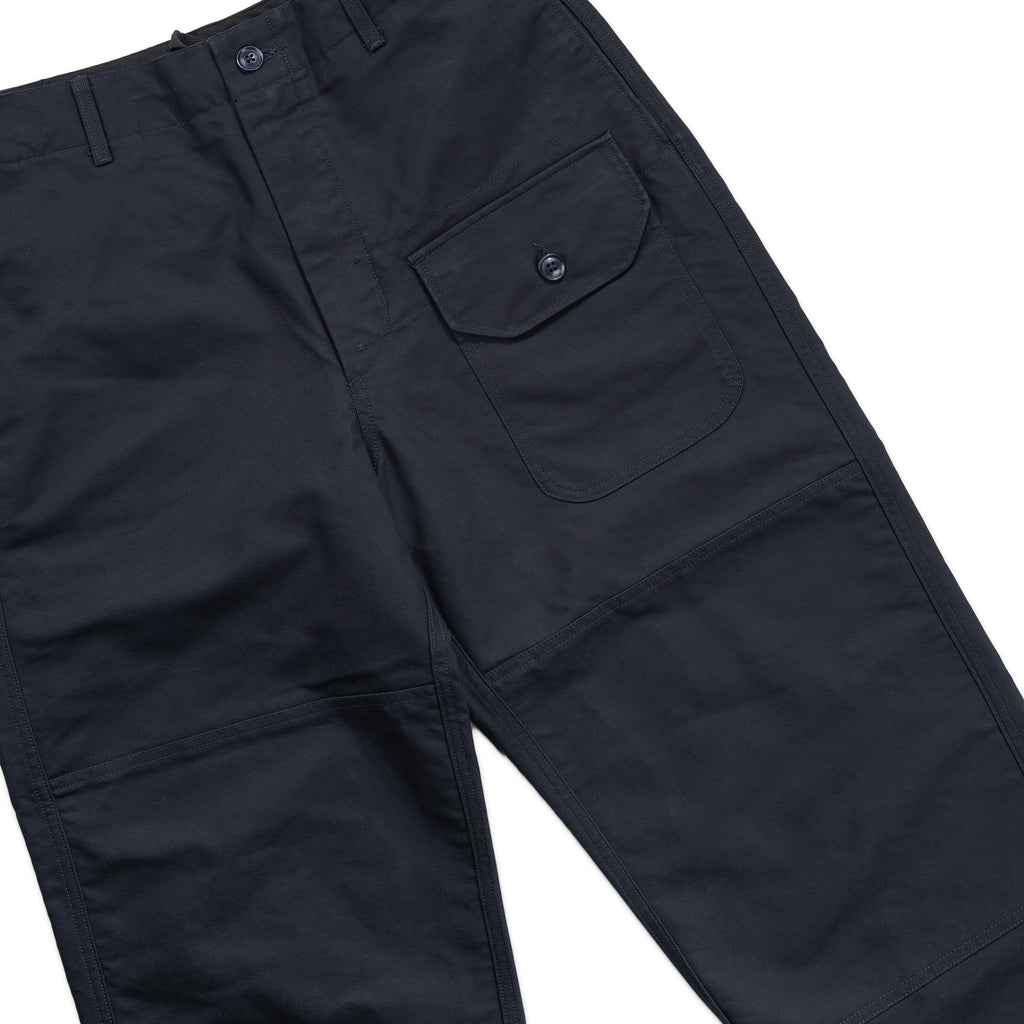 Deck Pant 22F1F027 Navy Cotton Double Cloth