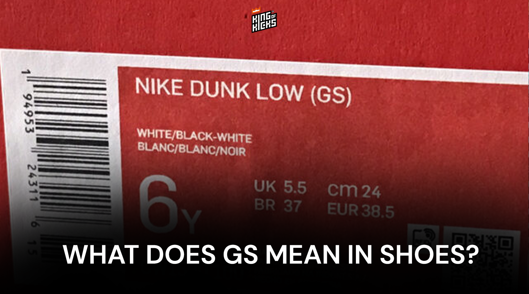 Pez anémona Tejido rodar What Does GS Mean in Shoes? | King Of Kicks UK