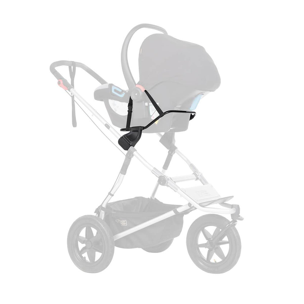 double pushchair with car seat attachment