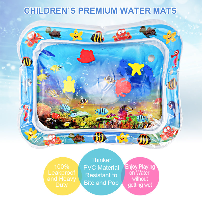 ultimate tummy time inflatable water mat for infants