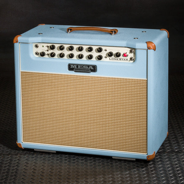 Mesa/Boogie Lone Star 1x12 Combo - Custom Baby Blue Bronco - Cream/Tan Grille – Mesa Boogie ...