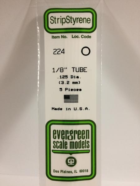 Evergreen EVG224 Round Tubing 1/8" 5 