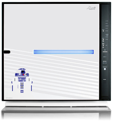 MinusA2 air purifier Star War edition : R2-D2 at bottom left corner of the panel