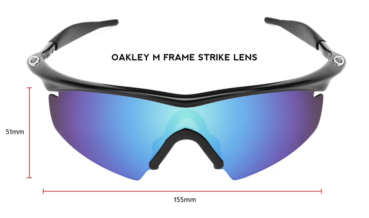 Oakley M Frame Strike Lens Measurements